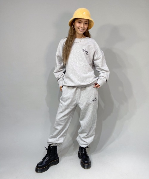 Mark Gonzales(マーク・ゴンザレス)の「【ムラサキスポーツ別注】MarkGonzales/マークゴンザレス ルーズシルエット ロゴスウェットパンツ/セットアップ対応 MGLD021(スウェットパンツ・レディース・ブラック/グレー/グリーン・M/L)」の8枚目の写真