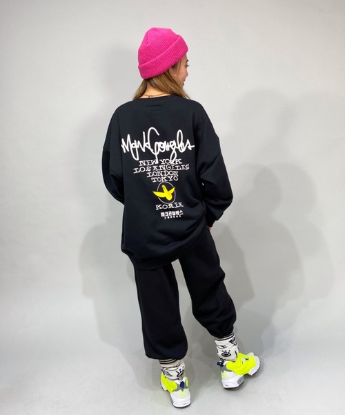 Mark Gonzales(マーク・ゴンザレス)の「【ムラサキスポーツ別注】MarkGonzales/マークゴンザレス ルーズシルエット ロゴスウェットパンツ/セットアップ対応 MGLD021(スウェットパンツ・レディース・ブラック/グレー/グリーン・M/L)」の17枚目の写真