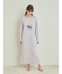 SNIDEL HOME（スナイデルホーム）の「キャットレーヨンTシャツワンピース（ルームワンピース）」