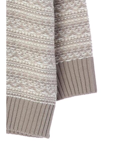 AMERICAN HOLIC（アメリカンホリック）の「ジャガードニットカーディガン（カーディガン/ボレロ・レディース・グレイッシュベージュ・FREE）」の11枚目の写真