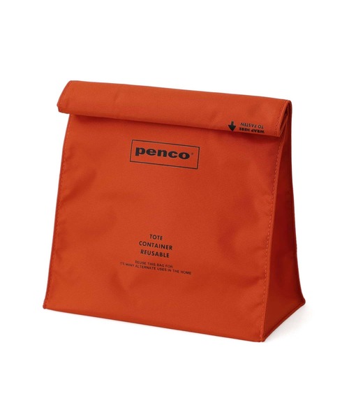PENCO（ペンコ）の「penco ペンコ ToGoサック 紙袋風 ロールトップ ベルクロ ポーチ 折りたたみ（ポーチ・メンズ・ホワイト/ベージュ/ネイビー/オレンジ/ダークグリーン/ブラック・FREE）」の18枚目の写真
