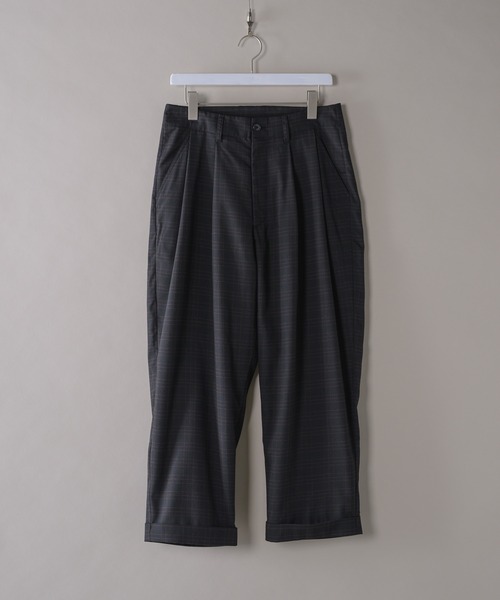 neez.(ニーズ)の「バックタックチェックワイドパンツ(スラックス・メンズ・ブラック/グレー/ワイン・SMALL/MEDIUM/LARGE)」の21枚目の写真