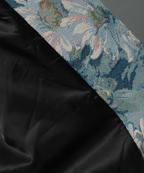 HARE（ハレ）の「ナカワタフラワージャガードシャツ(HARE)（シャツ/ブラウス・メンズ・ブラック/パープル/ブルー/グリーン・SMALL/MEDIUM）」の7枚目の写真