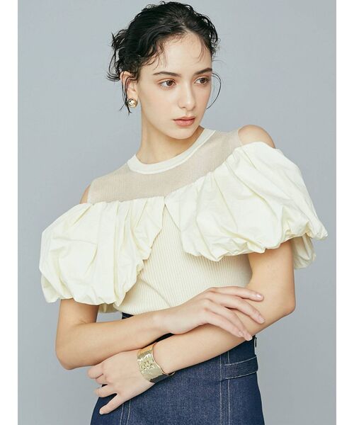 LAGUNAMOON（ラグナムーン）の「アシンメトリーラインバングル（バングル/リストバンド・レディース・シルバー/ゴールド・FREE）」の4枚目の写真