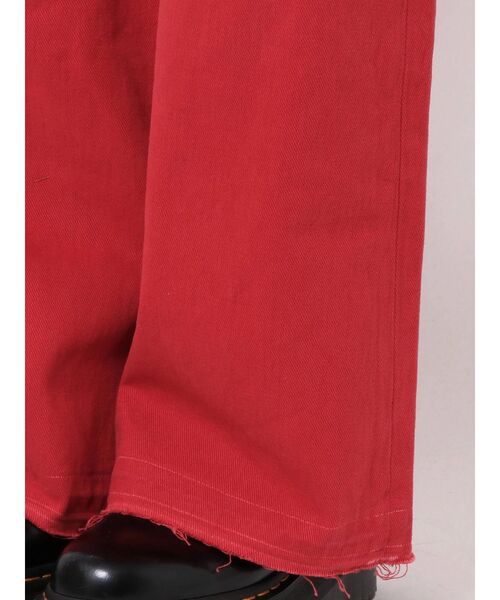 jouetie（ジュエティ）の「ハイウエストダメージワイドパンツ（デニムパンツ・レディース・ライトブルー/ブラック/レッド・SMALL/MEDIUM）」の13枚目の写真