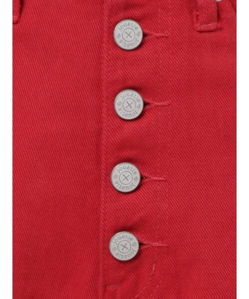 jouetie（ジュエティ）の「ハイウエストダメージワイドパンツ（デニムパンツ・レディース・ライトブルー/ブラック/レッド・SMALL/MEDIUM）」の16枚目の写真