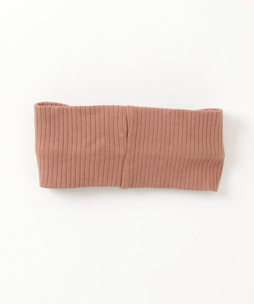 Quincy Mae（クインシーメイ）の「RIBBED KNOTTED HEADBAND（ヘアバンド・キッズ・アッシュグレー/ライトブルー/イエロー/チョコ・12-24M/0-12M）」の5枚目の写真