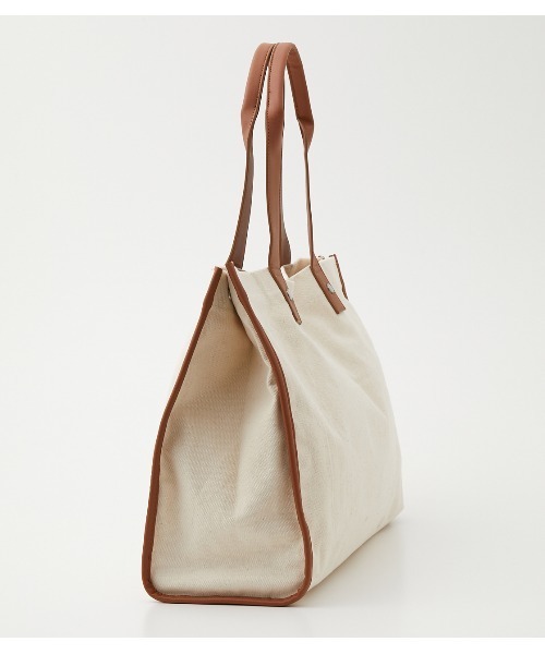 AZUL by moussy（アズールバイマウジー）の「LINEN LIKE BIG TOTE BAG/リネンライクビッグトートバッグ（トートバッグ・レディース・ブラック/マルチ/イエロー系その他・FREE）」の11枚目の写真