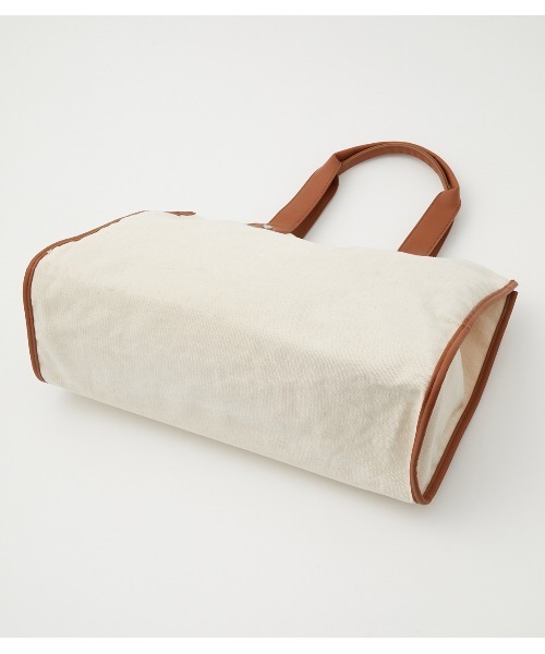 AZUL by moussy（アズールバイマウジー）の「LINEN LIKE BIG TOTE BAG/リネンライクビッグトートバッグ（トートバッグ・レディース・ブラック/マルチ/イエロー系その他・FREE）」の12枚目の写真