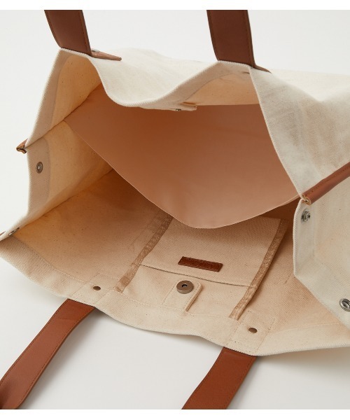 AZUL by moussy（アズールバイマウジー）の「LINEN LIKE BIG TOTE BAG/リネンライクビッグトートバッグ（トートバッグ・レディース・ブラック/マルチ/イエロー系その他・FREE）」の14枚目の写真