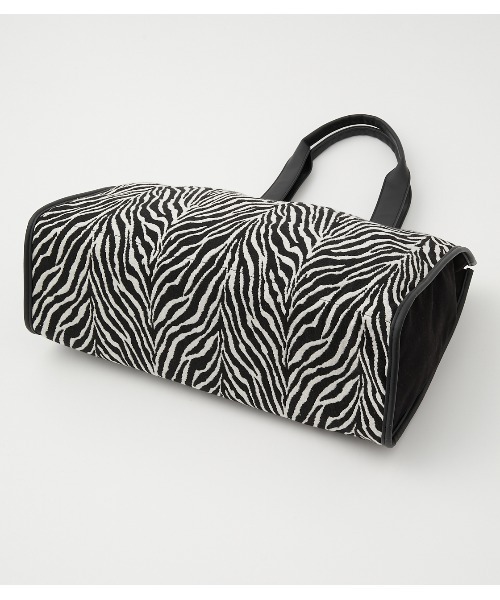 AZUL by moussy（アズールバイマウジー）の「LINEN LIKE BIG TOTE BAG/リネンライクビッグトートバッグ（トートバッグ・レディース・ブラック/マルチ/イエロー系その他・FREE）」の18枚目の写真