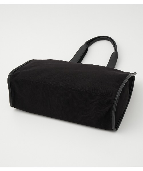 AZUL by moussy（アズールバイマウジー）の「LINEN LIKE BIG TOTE BAG/リネンライクビッグトートバッグ（トートバッグ・レディース・ブラック/マルチ/イエロー系その他・FREE）」の6枚目の写真