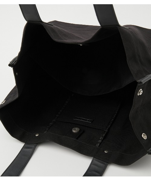 AZUL by moussy（アズールバイマウジー）の「LINEN LIKE BIG TOTE BAG/リネンライクビッグトートバッグ（トートバッグ・レディース・ブラック/マルチ/イエロー系その他・FREE）」の8枚目の写真