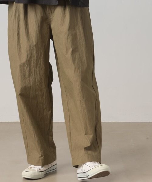 OMNES（オムネス）の「コットンナイロンタックパンツ（その他パンツ・レディース・ブラウン/ネイビー・FREE）」の12枚目の写真