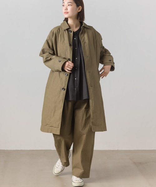 OMNES（オムネス）の「コットンナイロンタックパンツ（その他パンツ・レディース・ブラウン/ネイビー・FREE）」の16枚目の写真