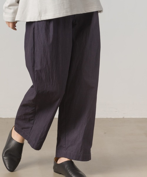 OMNES（オムネス）の「コットンナイロンタックパンツ（その他パンツ・レディース・ブラウン/ネイビー・FREE）」の14枚目の写真