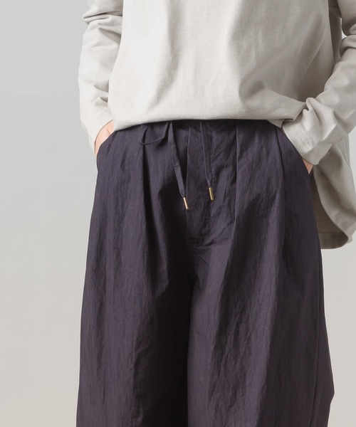 OMNES（オムネス）の「コットンナイロンタックパンツ（その他パンツ・レディース・ブラウン/ネイビー・FREE）」の9枚目の写真