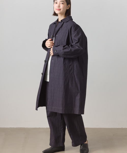 OMNES（オムネス）の「コットンナイロンタックパンツ（その他パンツ・レディース・ブラウン/ネイビー・FREE）」の11枚目の写真