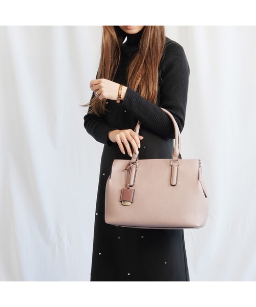 Jewelna Rose(ジュエルナローズ)の「OLバッグ ミドルサイズ(トートバッグ・レディース・チャコールグレー/ブラック/スモークピンク/グレイッシュベージュ/ベージュ系その他/オフホワイト・FREE)」の20枚目の写真