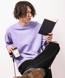 30/16裏毛ピグメント加工LSスウェット