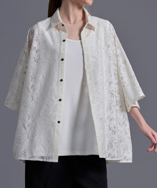 Loose/ルース（ルース）の「ドレープオーバードルマンシャツ（シャツ/ブラウス・メンズ・ブラック/オフホワイト/グリーン/バーガンディー/ライトグレー/ダークグリーン/ブルー系/ピンク系/ホワイト/ブラック系その他/チャコールグレー/ホワイト系その他/ブルー系その他/ホワイト系1/グレー系その他・S/M/L/XS）」の4枚目の写真