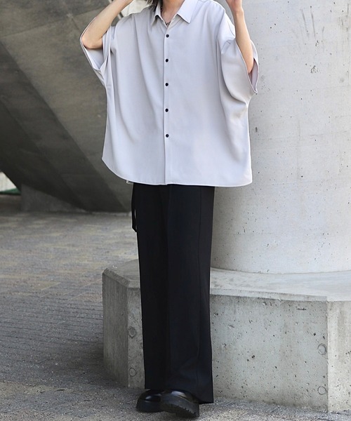 ドレープトロミ オーバードルマンシャツ（シャツ/ブラウス）｜Loose/ルース（ルース）