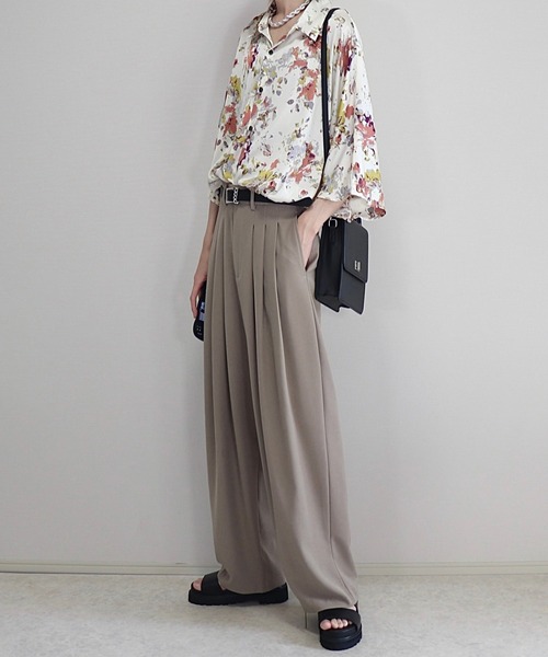 ドレープトロミ オーバードルマンシャツ（シャツ/ブラウス）｜Loose/ルース（ルース）