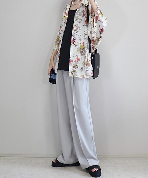 ドレープトロミ オーバードルマンシャツ（シャツ/ブラウス）｜Loose/ルース（ルース）