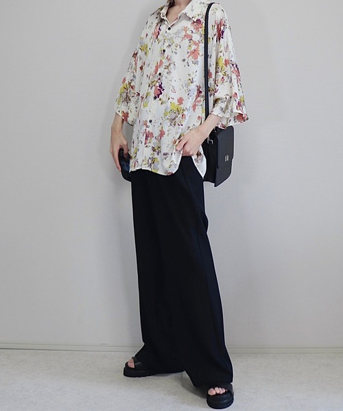 ドレープトロミ オーバードルマンシャツ（シャツ/ブラウス）｜Loose/ルース（ルース）