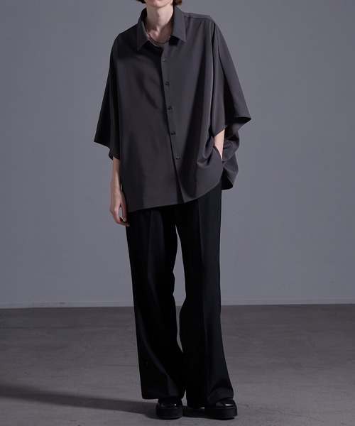 ドレープトロミ オーバードルマンシャツ（シャツ/ブラウス）｜Loose/ルース（ルース）