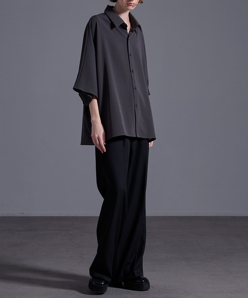 ドレープトロミ オーバードルマンシャツ（シャツ/ブラウス）｜Loose/ルース（ルース）