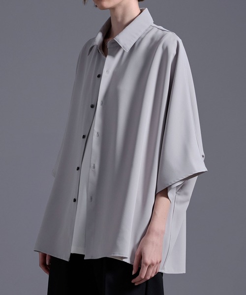 ドレープトロミ オーバードルマンシャツ（シャツ/ブラウス）｜Loose/ルース（ルース）