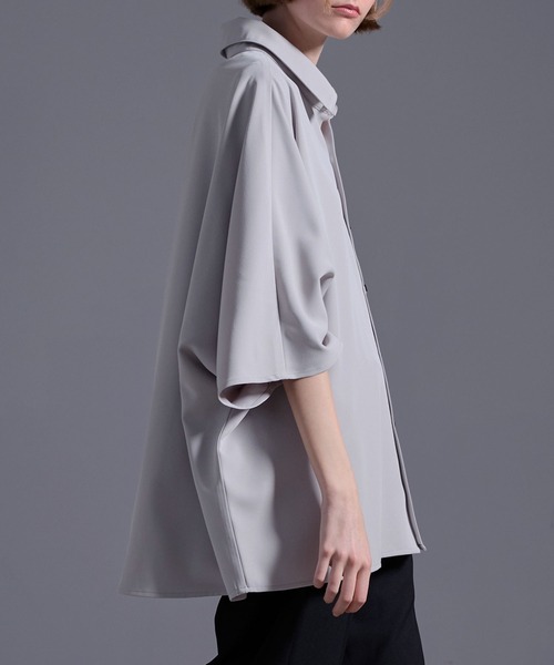 Loose/ルース（ルース）の「ドレープオーバードルマンシャツ（シャツ/ブラウス・メンズ・ブラック/オフホワイト/グリーン/バーガンディー/ライトグレー/ダークグリーン/ブルー系/ピンク系/ホワイト/ブラック系その他/チャコールグレー/ホワイト系その他/ブルー系その他/ホワイト系1/グレー系その他・S/M/L/XS）」の17枚目の写真