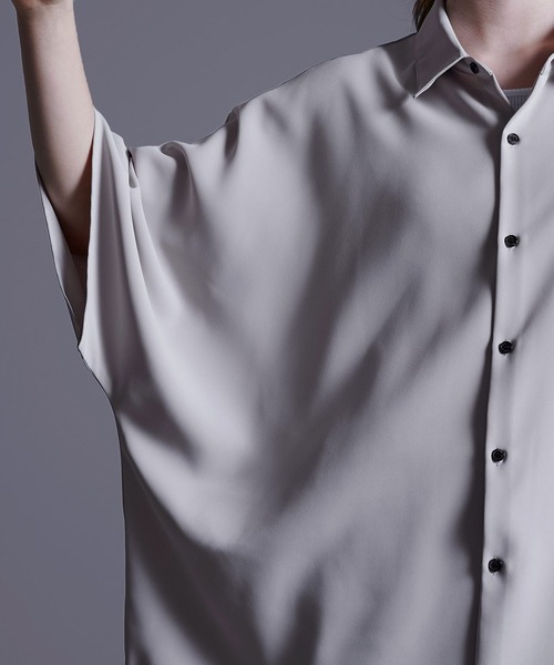 ドレープトロミ オーバードルマンシャツ（シャツ/ブラウス）｜Loose/ルース（ルース）