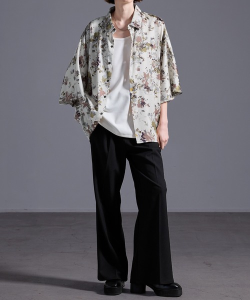 ドレープトロミ オーバードルマンシャツ（シャツ/ブラウス）｜Loose/ルース（ルース）