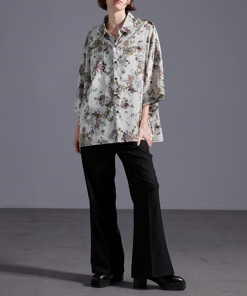 ドレープトロミ オーバードルマンシャツ（シャツ/ブラウス）｜Loose/ルース（ルース）
