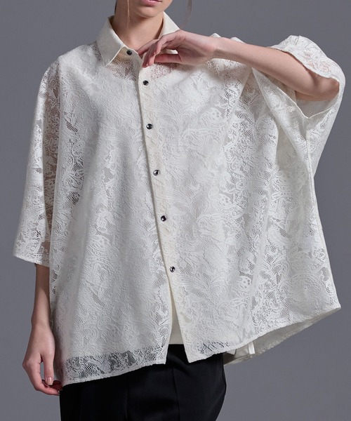 ドレープトロミ オーバードルマンシャツ（シャツ/ブラウス）｜Loose/ルース（ルース）