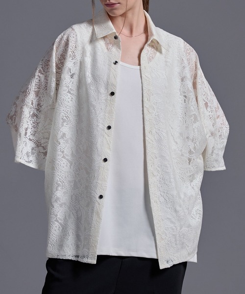 ドレープトロミ オーバードルマンシャツ（シャツ/ブラウス）｜Loose/ルース（ルース）