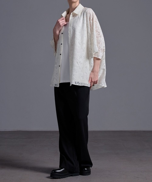 ドレープトロミ オーバードルマンシャツ（シャツ/ブラウス）｜Loose/ルース（ルース）