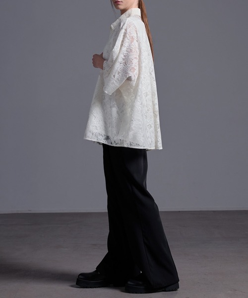 ドレープトロミ オーバードルマンシャツ（シャツ/ブラウス）｜Loose/ルース（ルース）