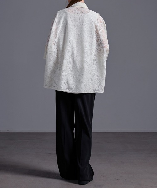 ドレープトロミ オーバードルマンシャツ（シャツ/ブラウス）｜Loose/ルース（ルース）