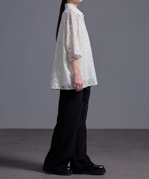ドレープトロミ オーバードルマンシャツ（シャツ/ブラウス）｜Loose/ルース（ルース）