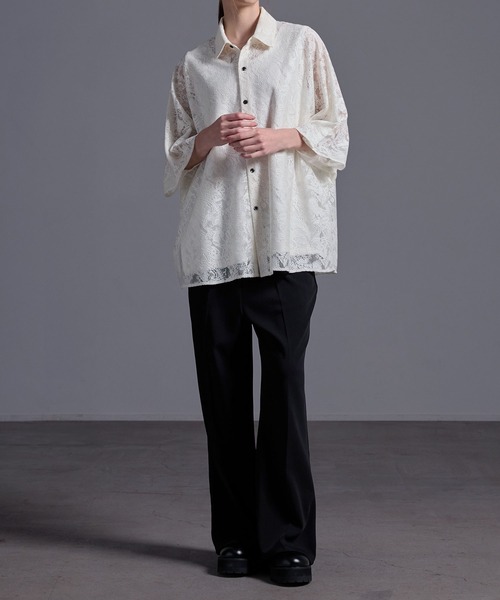ドレープトロミ オーバードルマンシャツ（シャツ/ブラウス）｜Loose/ルース（ルース）
