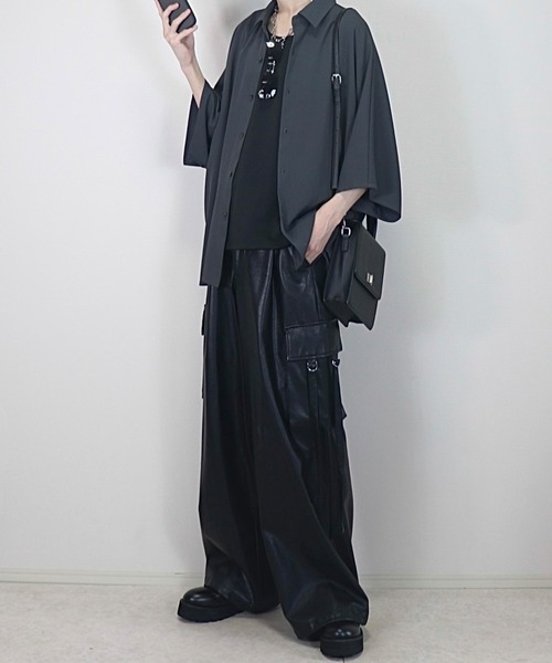 ドレープトロミ オーバードルマンシャツ（シャツ/ブラウス）｜Loose/ルース（ルース）