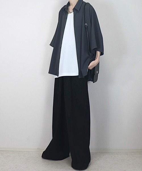 ドレープトロミ オーバードルマンシャツ（シャツ/ブラウス）｜Loose/ルース（ルース）