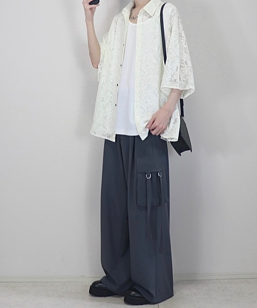 ドレープトロミ オーバードルマンシャツ（シャツ/ブラウス）｜Loose/ルース（ルース）