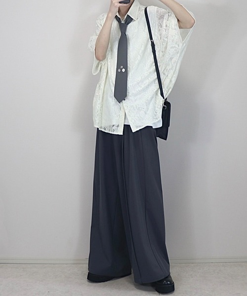 ドレープトロミ オーバードルマンシャツ（シャツ/ブラウス）｜Loose/ルース（ルース）