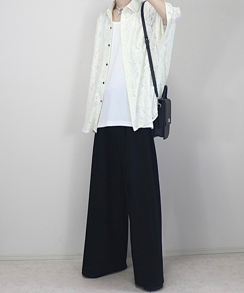 ドレープトロミ オーバードルマンシャツ（シャツ/ブラウス）｜Loose/ルース（ルース）