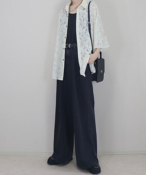 ドレープトロミ オーバードルマンシャツ（シャツ/ブラウス）｜Loose/ルース（ルース）