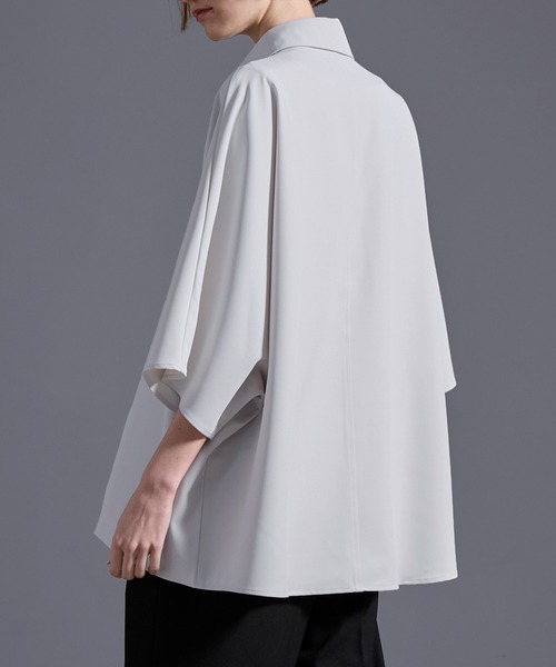 ドレープトロミ オーバードルマンシャツ（シャツ/ブラウス）｜Loose/ルース（ルース）